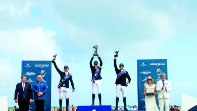 ‫ الألمانية كاترين إيكيرمان بطلة الجائزة الكبرى في لونجين العالمية