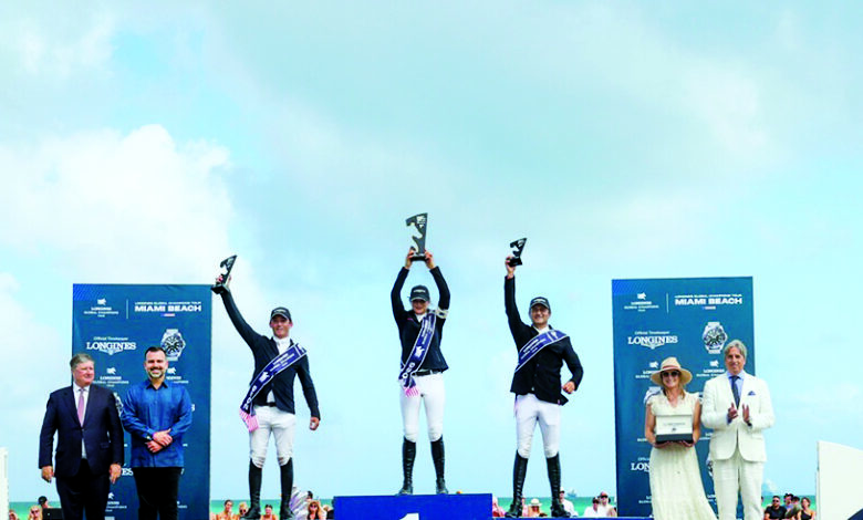 ‫ الألمانية كاترين إيكيرمان بطلة الجائزة الكبرى في لونجين العالمية