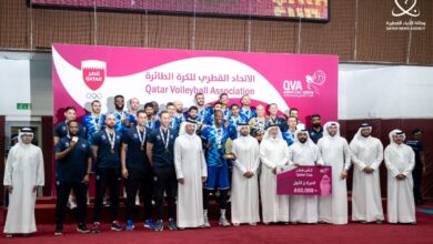 ‫ الشرطة يحرز لقب كأس قطر للكرة الطائرة للمرة الثالثة