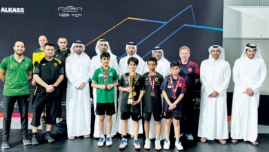 ‫ الكواري يتوج بذهبيتي بطولة أشبال الطاولة