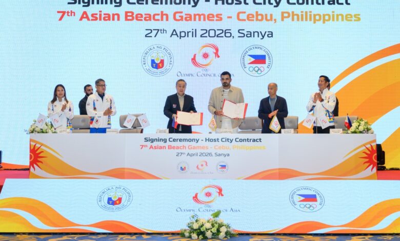 ‫ المجلس الأولمبي الآسيوي يوقع مع الفلبين اتفاقية استضافة دورة