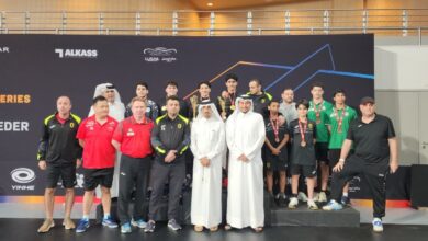 ‫ ختام مميز لبطولة فردي وزوجي الشباب لكرة الطاولة