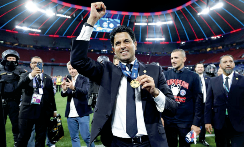 ‫ دوري أبطال أوروبا ناصرالخليفي الأداء الجماعي قاد الباريسي للمربع