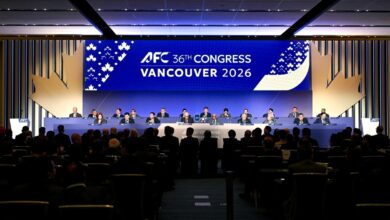 ‫ عمومية الاتحاد الآسيوي لكرة القدم تعلق الترشح لاستضافة نسختي
