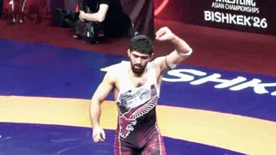 ‫ مصارعنا شاهين محمد يحقق ذهبية آسيا