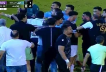 11 صورة ترصد اشتباكات لاعبي الاتحاد السكندري وغزل المحلة