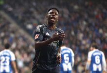 ‫ الدوري الإسباني ريال مدريد يفوز على إسبانيول ويؤجل تتويج