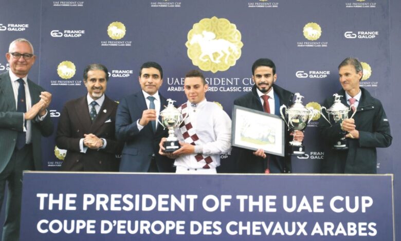 ‫ الفرس لاكارو دو كروات تفوز بكأس رئيس دولة الإمارات