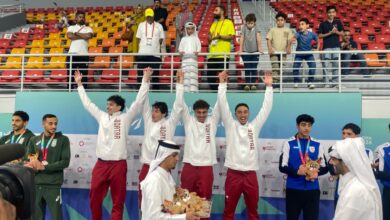 ‫ دورة الألعاب الخليجية الدوحة 2026 قطر تواصل تصدرها الترتيب