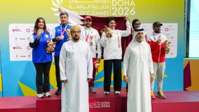 ‫ دورة الألعاب الخليجية الدوحة 2026قطر تفوز بذهبتين في منافسات