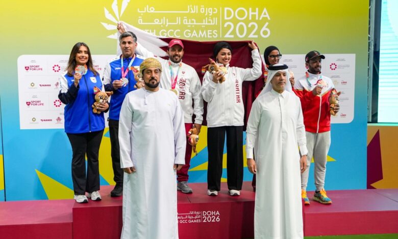 ‫ دورة الألعاب الخليجية الدوحة 2026قطر تفوز بذهبتين في منافسات