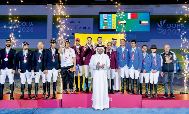 ‫ دورة الألعاب الخليجية ليلة ذهبية تقود الأدعم للصدارة الخليجية