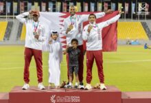 ‫ قطر تحرز 14 ميدالية ملونة في منافسات ألعاب القوى