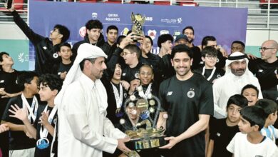 ‫ نادي السد يحرز لقب كأس قطر للسباحة